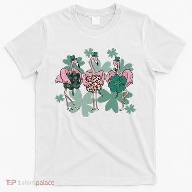 St Patrick's Day Flamingo T-Shirt