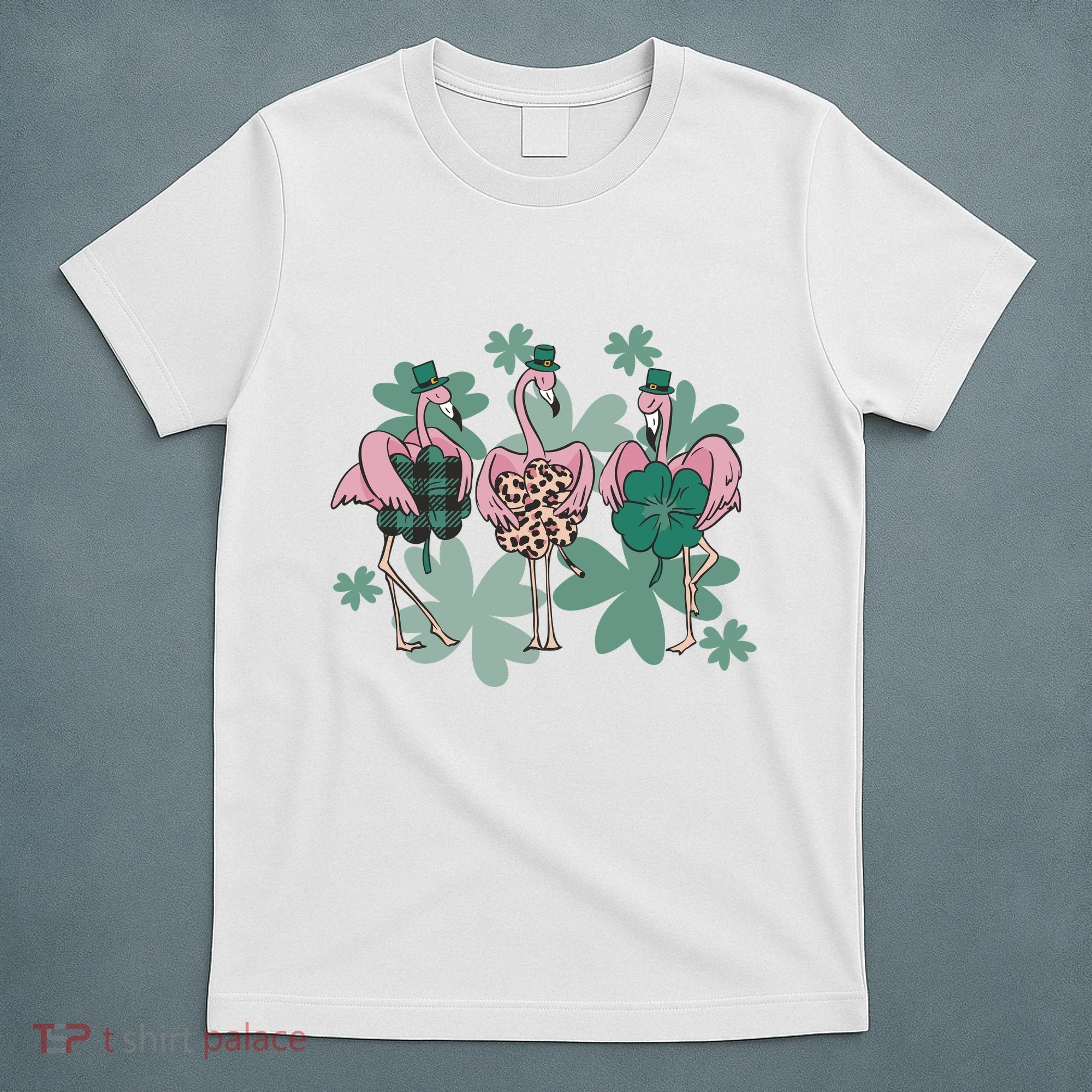 St Patrick's Day Flamingo T-Shirt