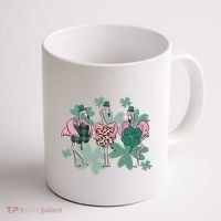 St Patrick's Day Flamingo Coffee Mug thumb 1