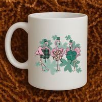 St Patrick's Day Flamingo Coffee Mug thumb 2