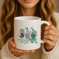 St Patrick's Day Flamingo Coffee Mug thumb 3