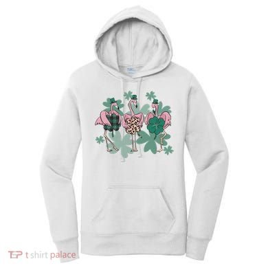 St Patrick's Day Flamingo Women's Hoodie
