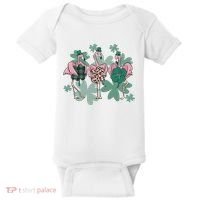 St Patrick's Day Flamingo Baby Bodysuit thumb 0