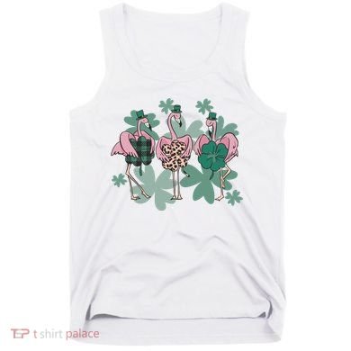 St Patrick's Day Flamingo Tank Top