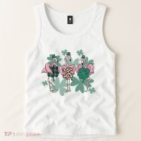 St Patrick's Day Flamingo Tank Top thumb 2