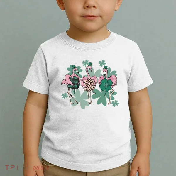 St Patrick's Day Flamingo Toddler T-Shirt