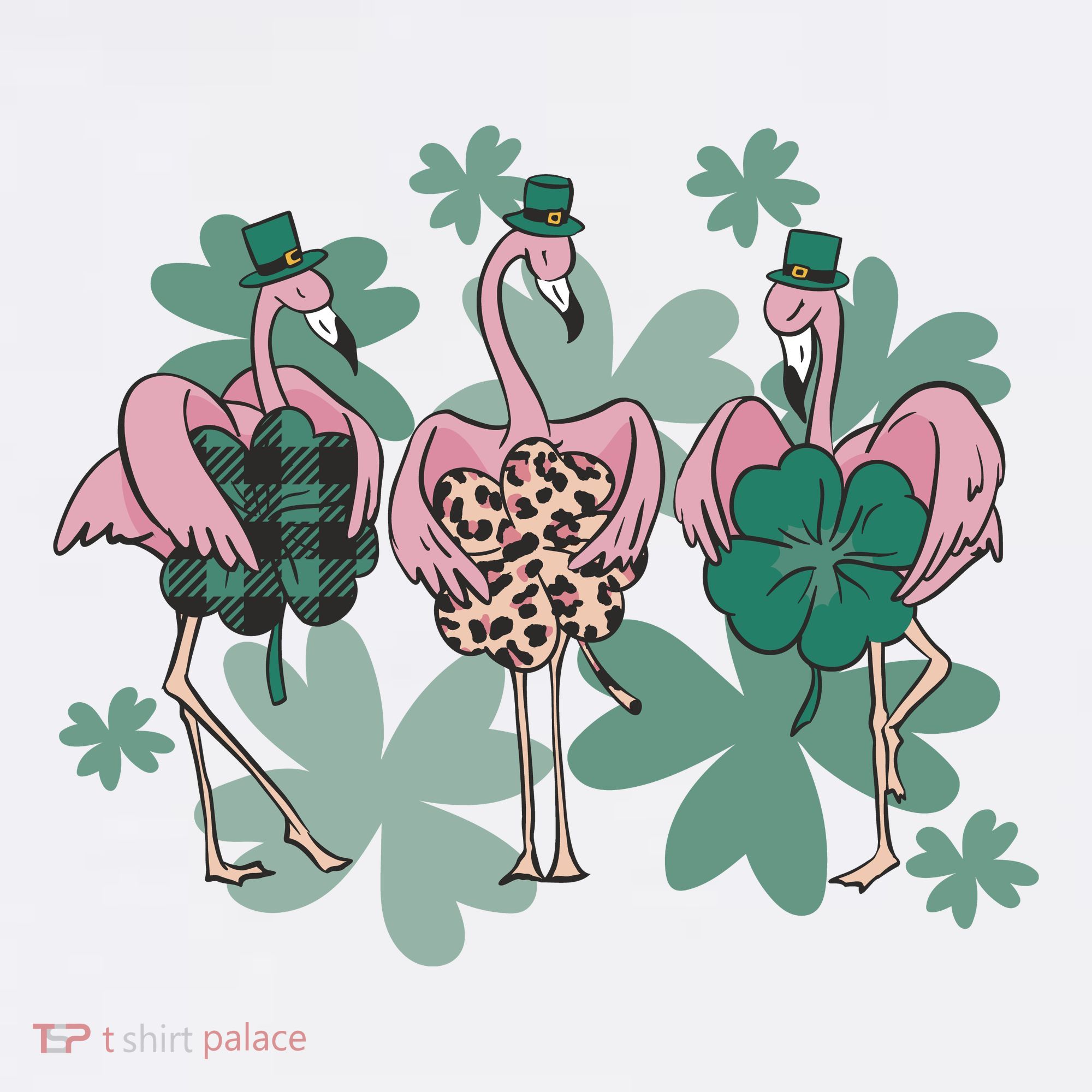 St Patrick's Day Flamingo Toddler T-Shirt