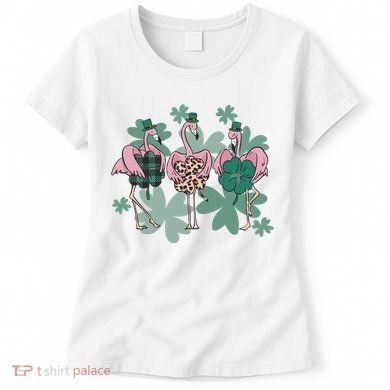 St Patrick's Day Flamingo Women's T-Shirt