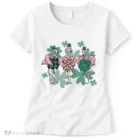 St Patrick's Day Flamingo Women's T-Shirt thumb 0