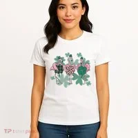 St Patrick's Day Flamingo Women's T-Shirt thumb 4