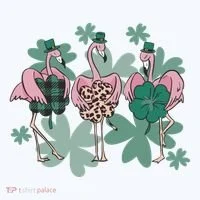 St Patrick's Day Flamingo Women's T-Shirt thumb 6