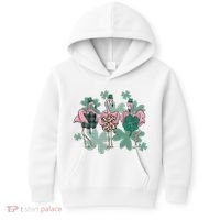 St Patrick's Day Flamingo Kids Hoodie thumb 0