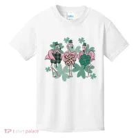 St Patrick's Day Flamingo Kids T-Shirt thumb 0