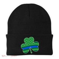 St Patricks Day Shamrock Irish American Police Officer Cop Meaningful Gift Beanie thumb 0