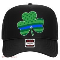 St Patricks Day Shamrock Irish American Police Officer Cop Meaningful Gift Hat thumb 0