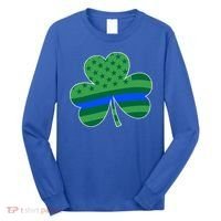 St Patricks Day Shamrock Irish American Police Officer Cop Meaningful Gift Long Sleeve Shirt thumb 0