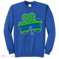 St Patricks Day Shamrock Irish American Police Officer Cop Meaningful Gift Sweatshirt thumb 0