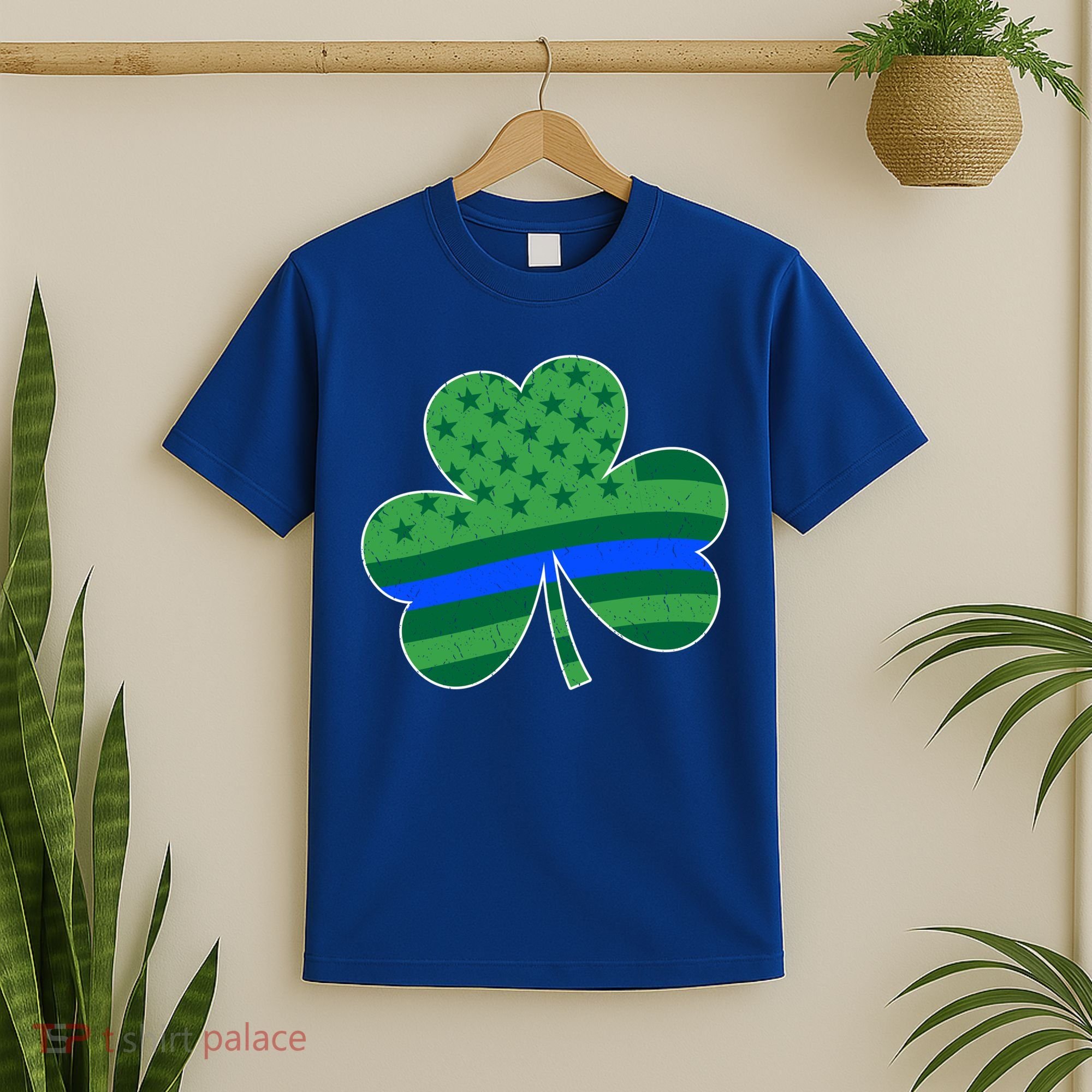 St Patricks Day Shamrock Irish American Police Officer Cop Meaningful Gift T-Shirt