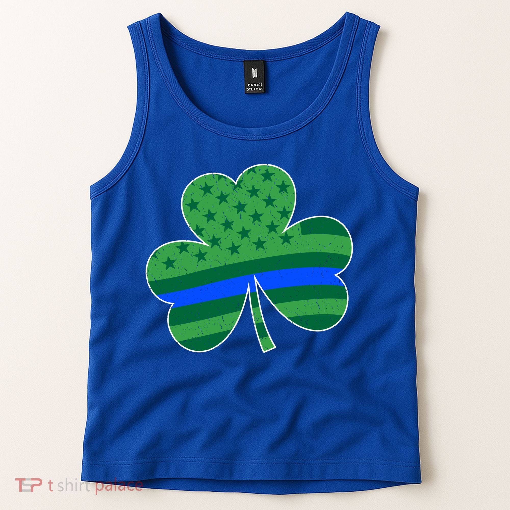 St Patricks Day Shamrock Irish American Police Officer Cop Meaningful Gift Tank Top