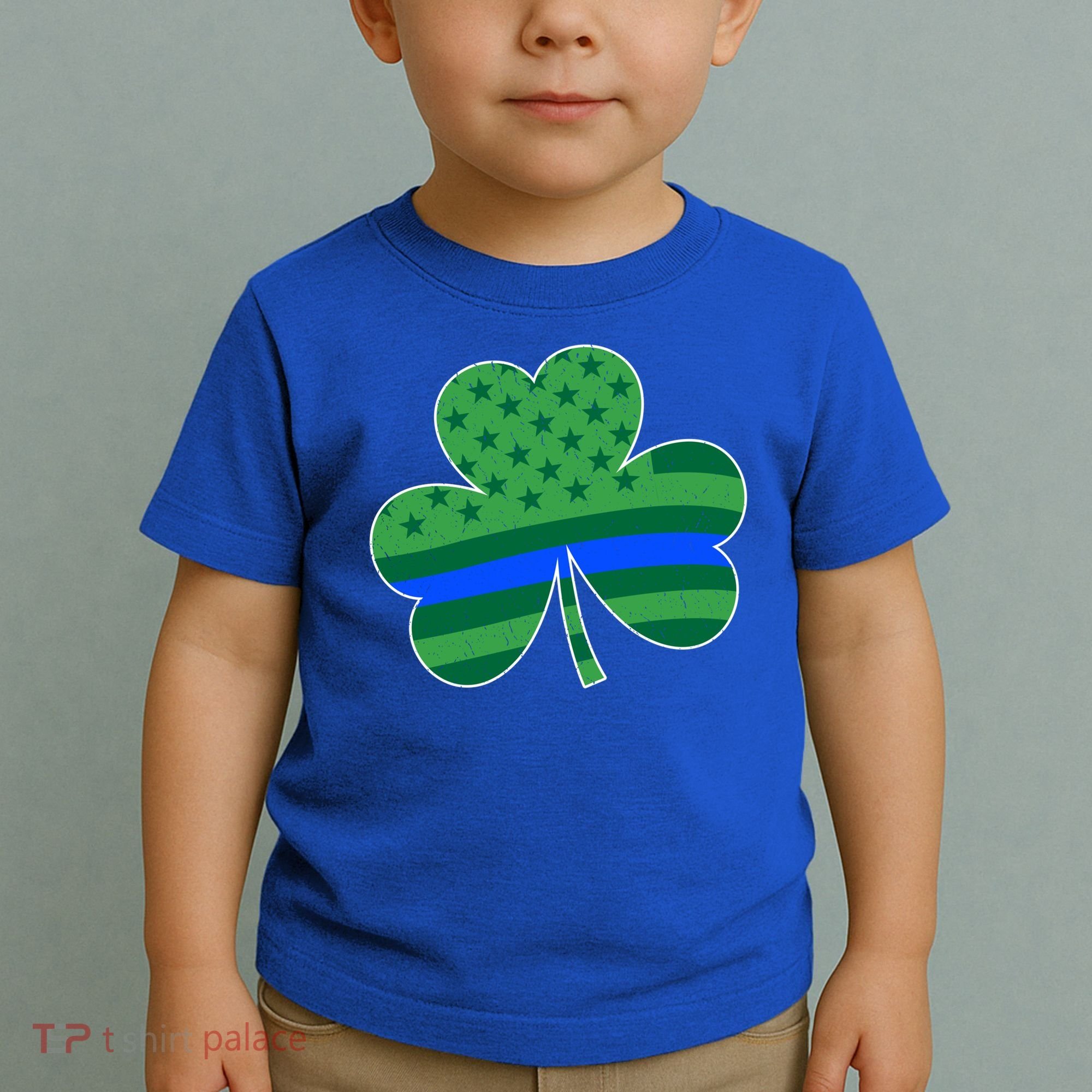 St Patricks Day Shamrock Irish American Police Officer Cop Meaningful Gift Toddler T-Shirt