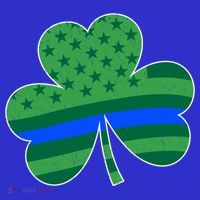 St Patricks Day Shamrock Irish American Police Officer Cop Meaningful Gift Women's Long Sleeve Shirt thumb 2