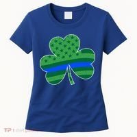 St Patricks Day Shamrock Irish American Police Officer Cop Meaningful Gift Women's T-Shirt thumb 0