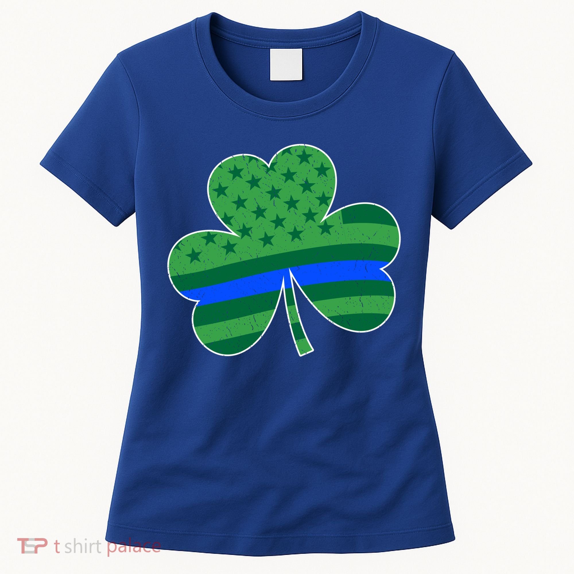 St Patricks Day Shamrock Irish American Police Officer Cop Meaningful Gift Women's T-Shirt