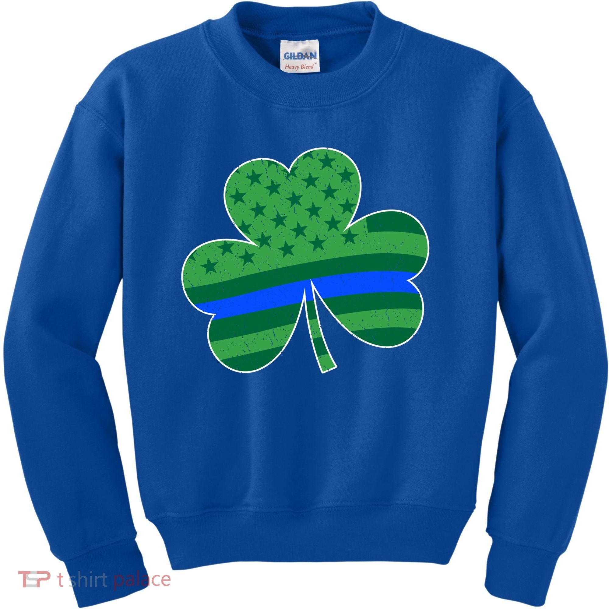 St Patricks Day Shamrock Irish American Police Officer Cop Meaningful Gift Kids Sweatshirt