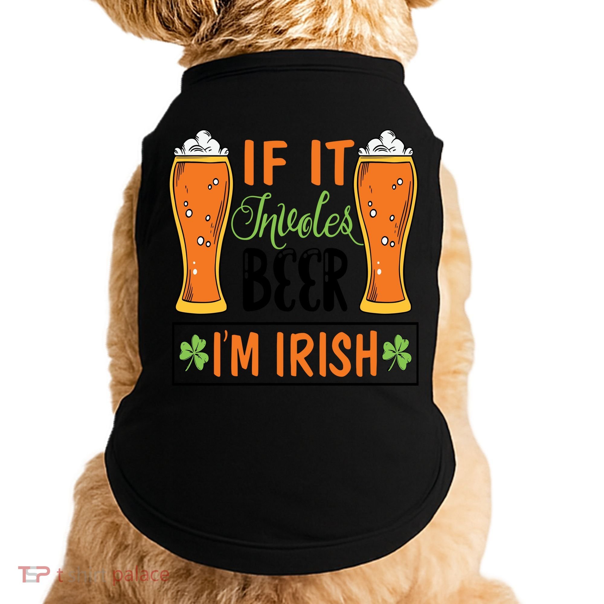 St Patricks Day Drinking Doggie Tank