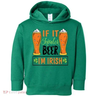 St Patricks Day Drinking Toddler Hoodie