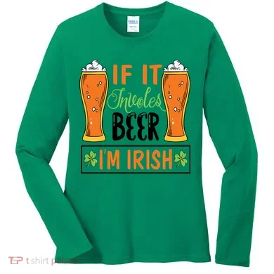 St Patricks Day Drinking Women's Long Sleeve Shirt