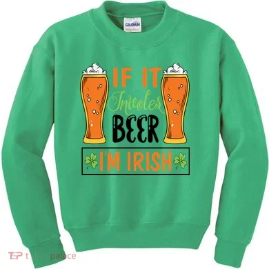 St Patricks Day Drinking Kids Sweatshirt