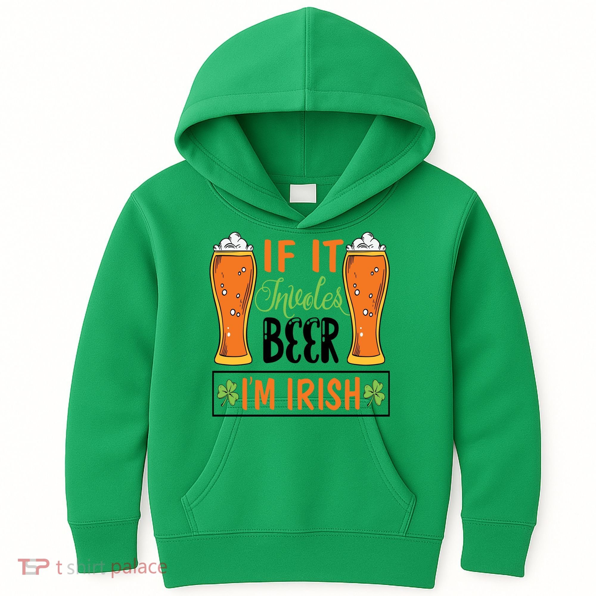 St Patricks Day Drinking Kids Hoodie