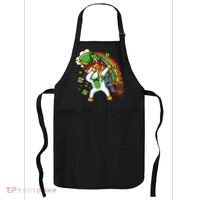 St Patricks Day Dabbing Unicorn Apron thumb 0