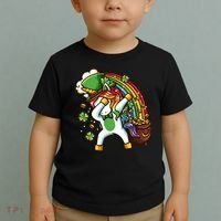 St Patricks Day Dabbing Unicorn Toddler T-Shirt thumb 2