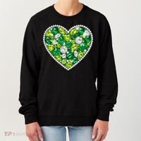 St Patrick's Day Gemstones Peridot Emerald Heart Women's Sweatshirt thumb 0