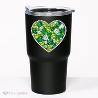St Patrick's Day Gemstones Peridot Emerald Heart Tumbler thumb 0