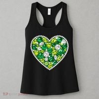 St Patrick's Day Gemstones Peridot Emerald Heart Women's Tank Top thumb 3