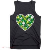 St Patrick's Day Gemstones Peridot Emerald Heart Tank Top thumb 0