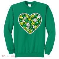 St Patrick's Day Gemstones Peridot Emerald Heart Sweatshirt thumb 0
