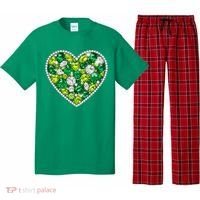 St Patrick's Day Gemstones Peridot Emerald Heart Pajama Set thumb 0