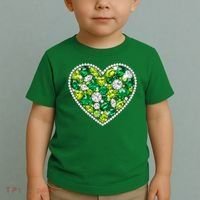St Patrick's Day Gemstones Peridot Emerald Heart Toddler T-Shirt thumb 2