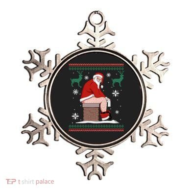 Santa Pooping Down The Chimney Ugly Christmas Sweater Meaningful Gift Ornament