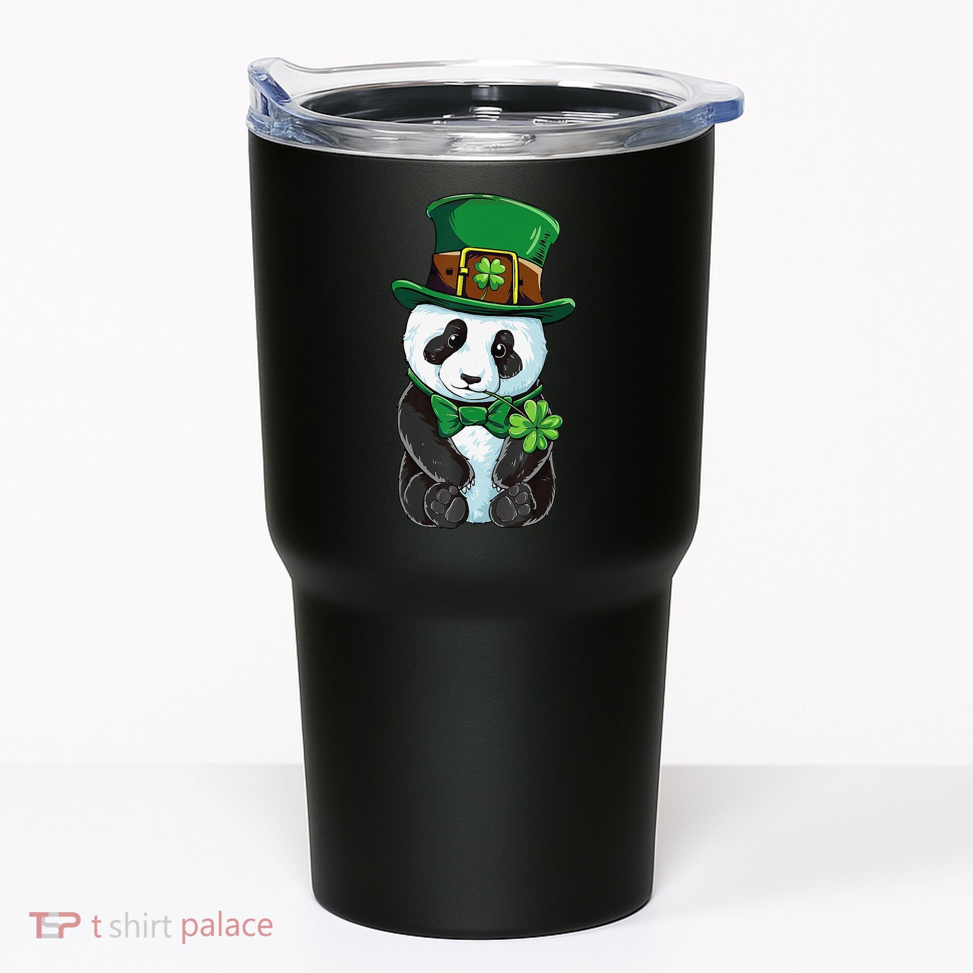 St Patricks Day Leprechaun Panda Cute Irish Shamrock Tumbler
