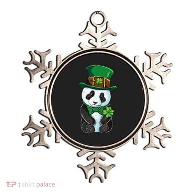 St Patricks Day Leprechaun Panda Cute Irish Shamrock Ornament