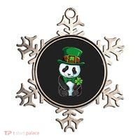 St Patricks Day Leprechaun Panda Cute Irish Shamrock Ornament thumb 0