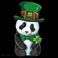 St Patricks Day Leprechaun Panda Cute Irish Shamrock Baby Bodysuit thumb 2