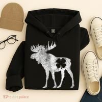 St. Patrick's Day Moose Irish Shamrock Saint Paddy's Hoodie thumb 4