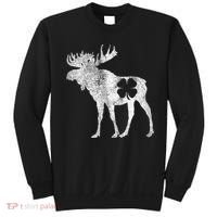 St. Patrick's Day Moose Irish Shamrock Saint Paddy's Sweatshirt thumb 0