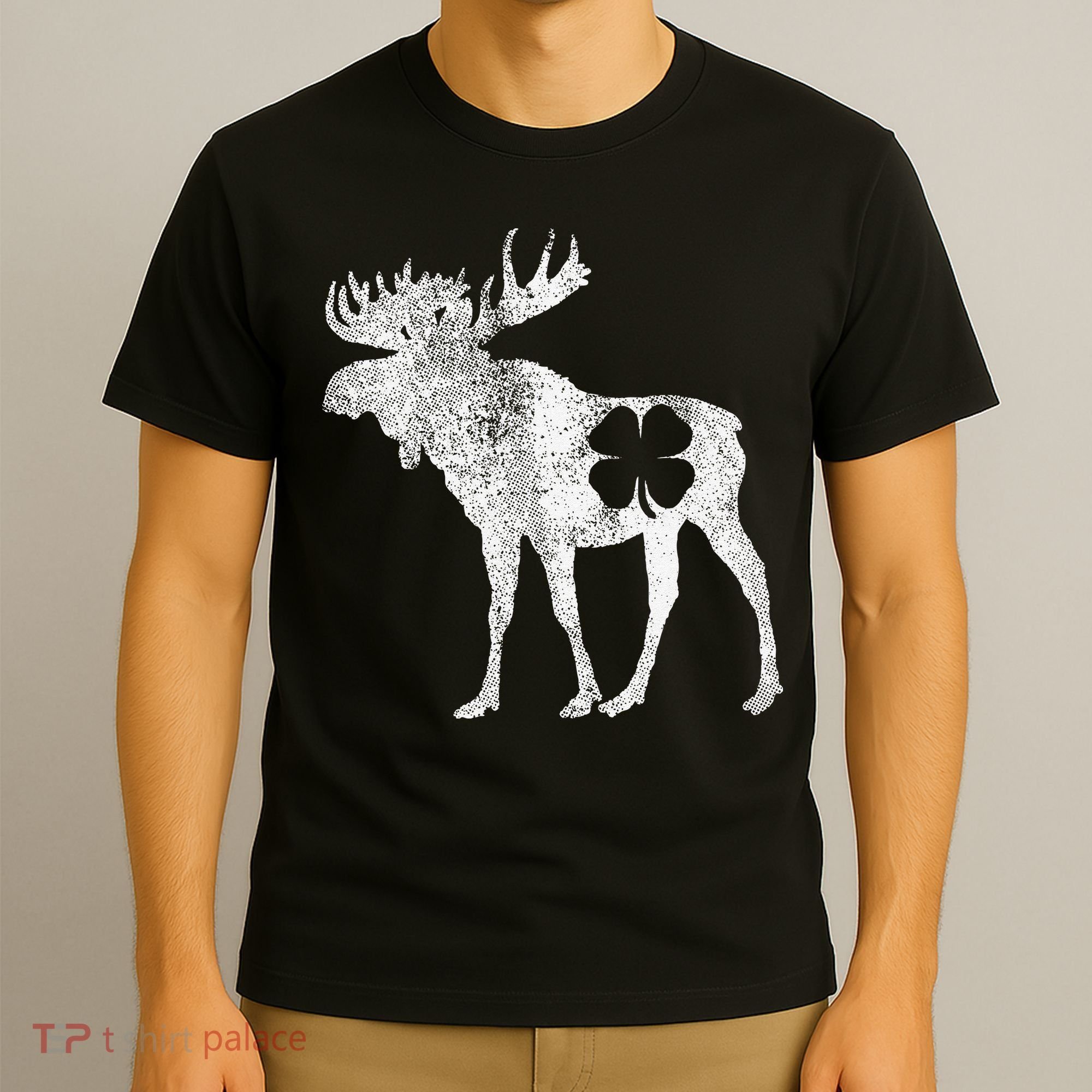 St. Patrick's Day Moose Irish Shamrock Saint Paddy's T-Shirt